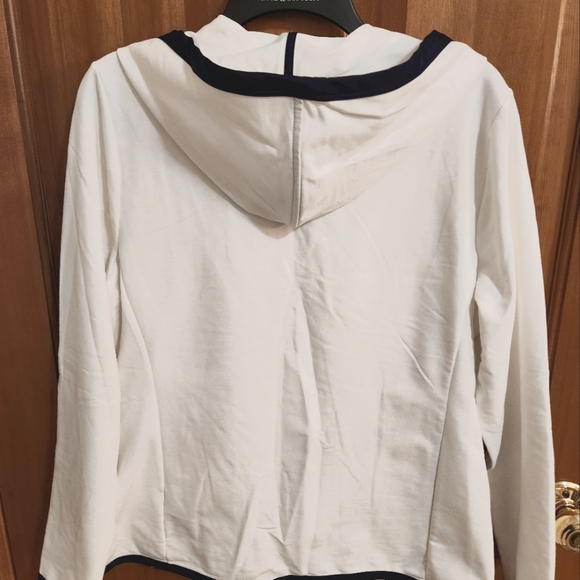 Ralph Lauren L-RL Active Hoodie, stretch White/Navy size XL - Picture 3 of 3